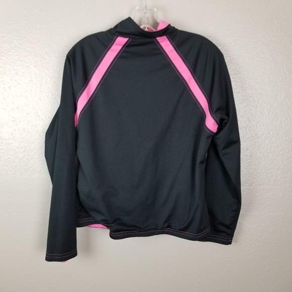 OCS Women's PInk & Black Reversible Zip Jacket M - Picture 3 of 6